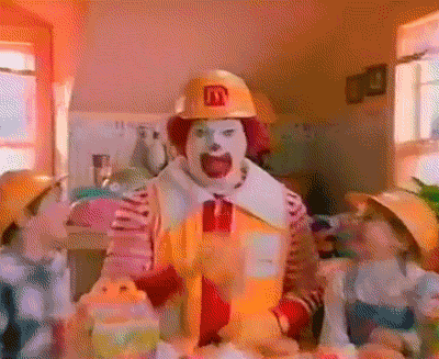 Giphy Minus the clown outfit, of course.